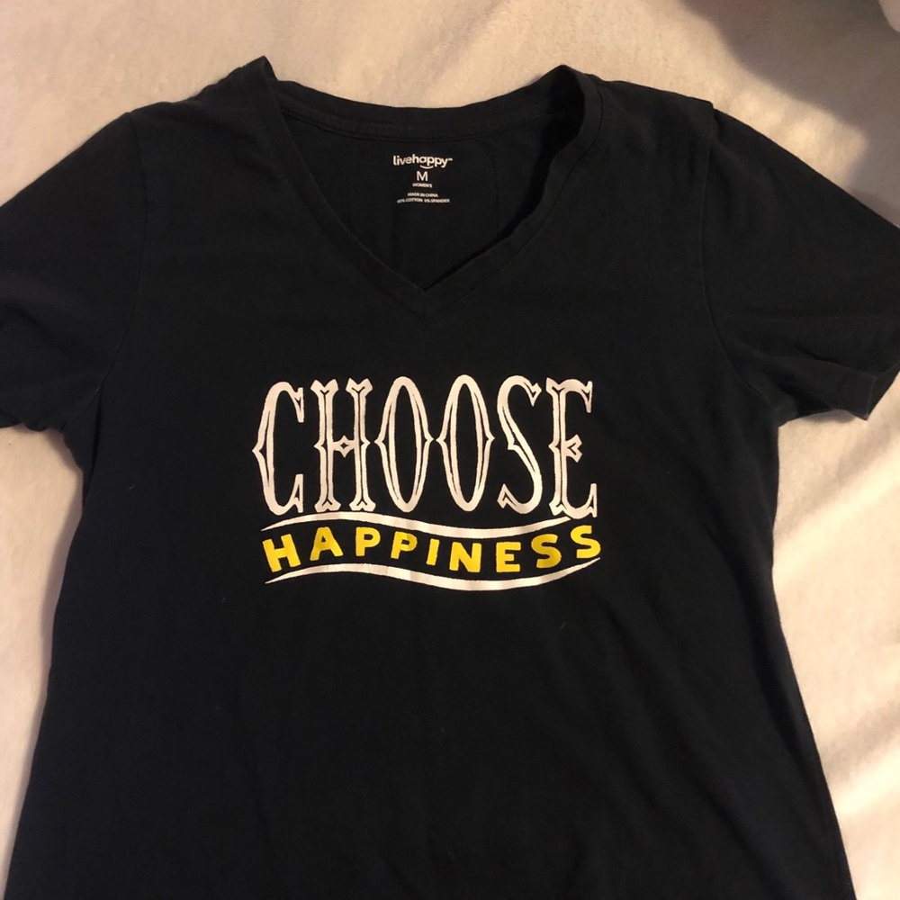 Choose happiness tee shirt